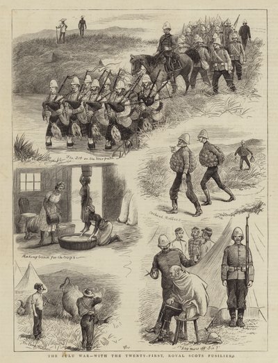 Der Zulukrieg, mit dem Einundzwanzigsten, Royal Scots Fusiliers von William Ralston